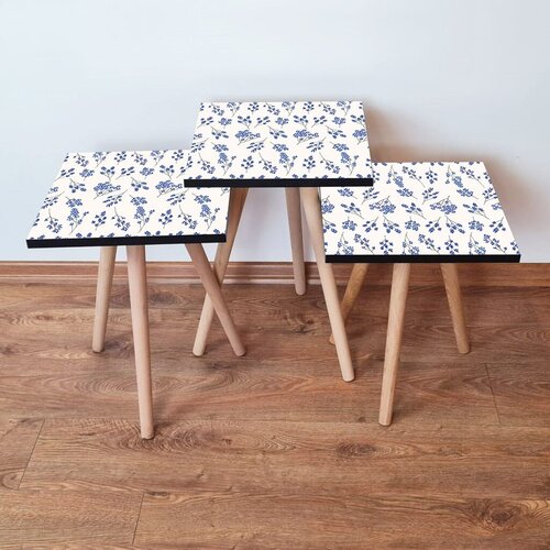 Hanah home set klub stočića 3Shp278, 3 komada, Tamnoplava Cene