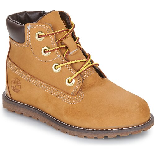 Timberland Pol&amp;scaron;kornji POKEY PINE MID LACE UP WITH ZIP Kostanjeva Slike