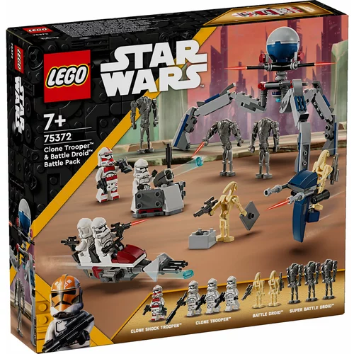 Lego Star Wars™ 75372 Bojni komplet: klonirani vojnik™ i bojni droid™
