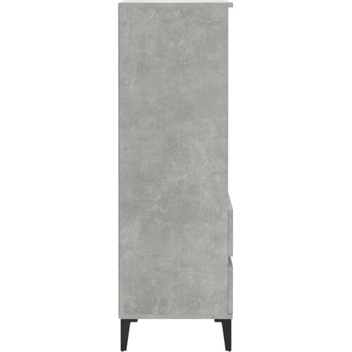  Visoka komoda boja betona 40 x 36 x 110 cm konstruirano drvo Slike