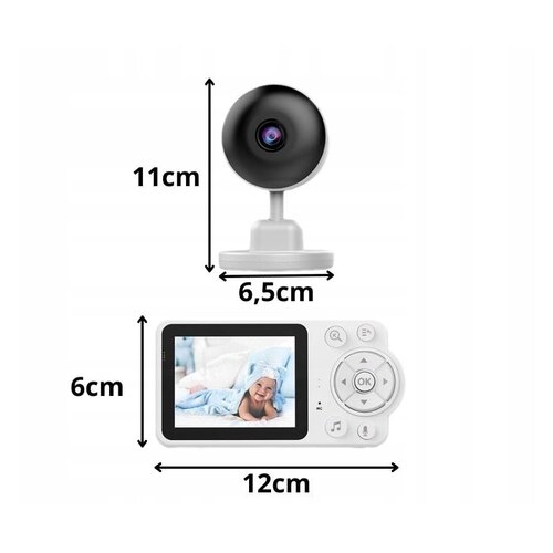 Baby Monitor baby sitter s noćnom video kamerom i 2,8&amp;Prime; LCD zaslonom Slike