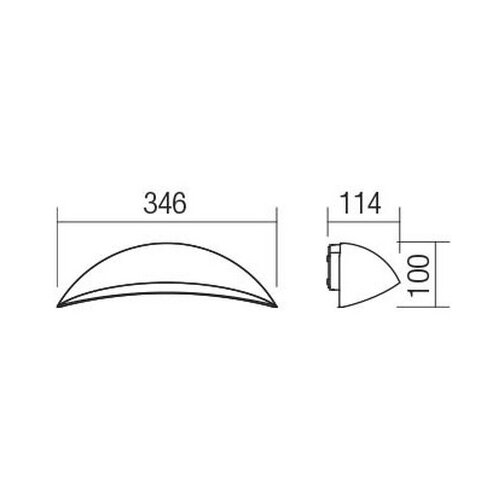 Redo 90236 - LED spoljna zidna svetiljka PALMA LED/18W/230V IP54 braon Slike