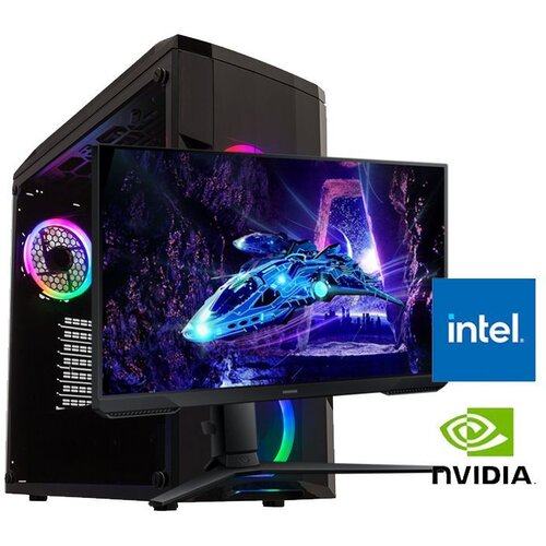  Gaming računar Intel i5-14400F, 16GB, 1TB, RTX 5060 8GB i Monitor Samsung LS32DG302EUXEN Cijene