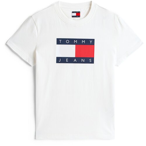 Tommy Jeans Majica mornarska / rdeča / bela Cene