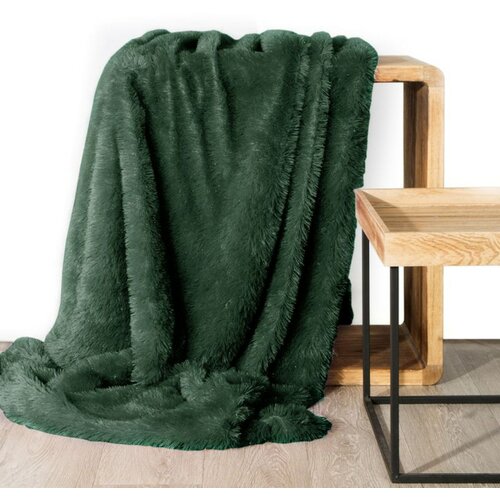 Eurofirany Unisex's Blanket 371399 Dark-Green Slike