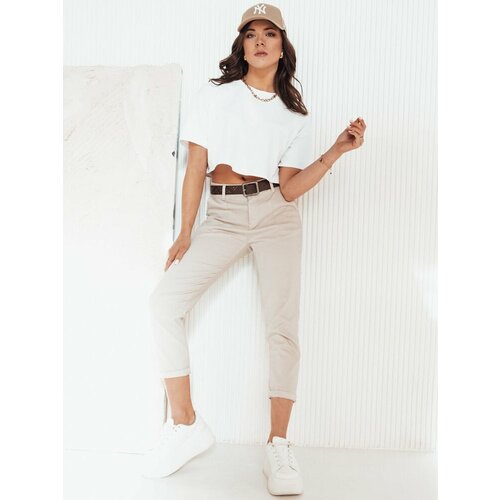 DStreet FACINA Women's Trousers Light Grey Slike