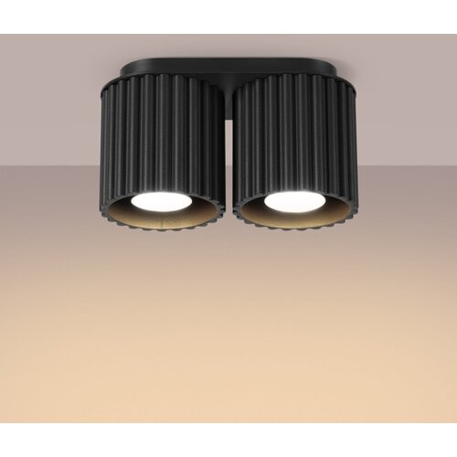 Sollux Lighting Sollux SL.1785 - Spot svetiljka AURA 2xGU10/10W/230V crna Slike