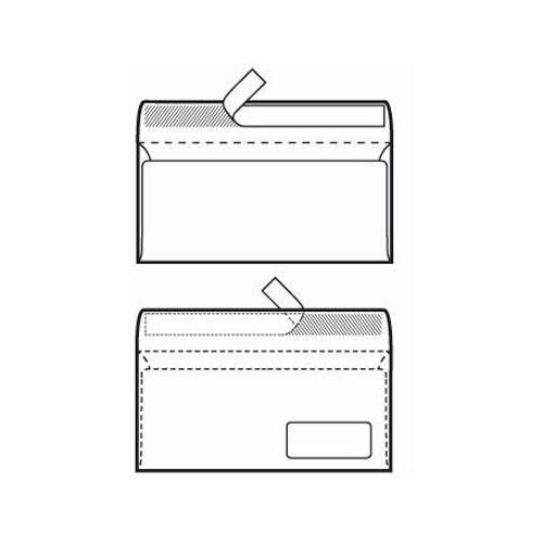 NANO Kuverte 110x230 mm ABT PD strip, bijela Slike