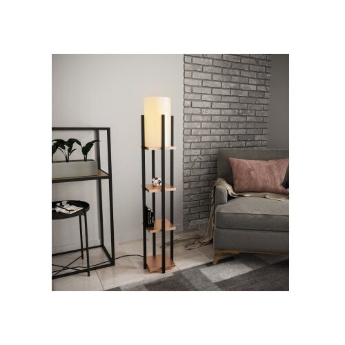 Opviq Polica Lampa 8113 Podna lampa, Smeđe-bijela Cene