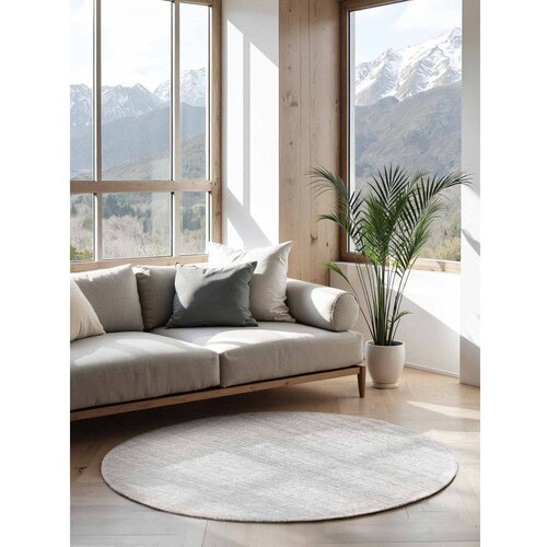 Hanse Home Svijetlo sivi obostrani/ručno rađen juten okrugao tepih &amp;oslash; 160 cm Boucl&amp;eacute; Jaipur &amp;ndash; Slike