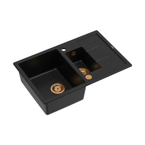Quadron sudoper MORGAN 156 + nano PVD čisto crna/bakar s daljinskim upravljanjem Cijene