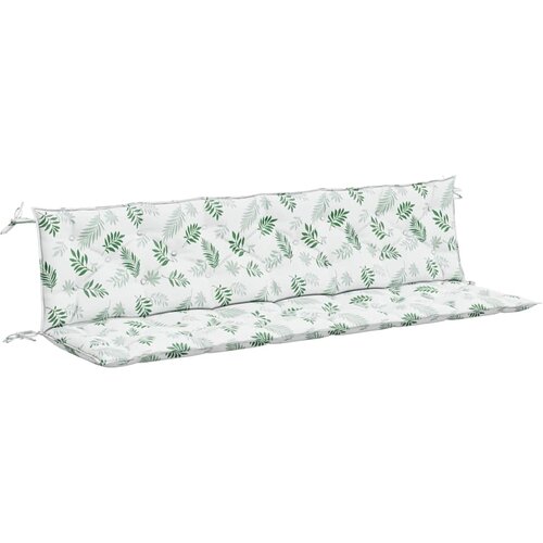  Jastuci za vrtnu klupu 2 kom s uzorkom li&amp;scaron;ća 200x50x7cm tkanina Slike