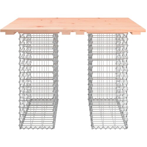  Vrtni stol, gabion dizajn, 100x102x72 cm, masivno drvo, douglas Slike