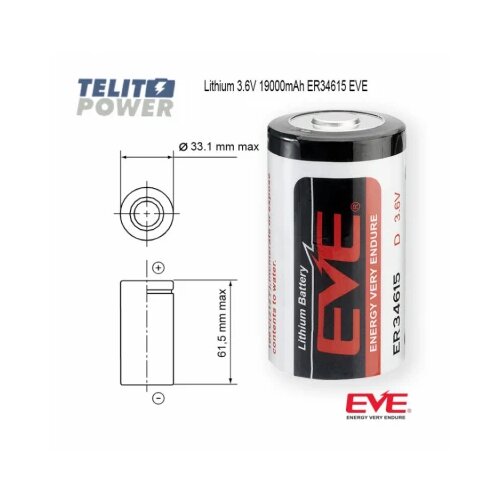 Telit Power baterija litijum ER34615 3.6V 19000mAh eve Cene