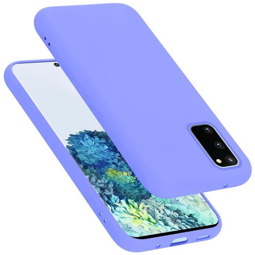Cadorabo Ohi&amp;scaron;je, združljiv s Samsungom v tekoči lahki vijolični barvi - za&amp;scaron;čitni pokrov iz fleksibilnega silikona TPU, (20584882) Slike