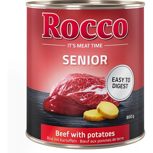 Rocco Varčno pakiranje Senior 24 x 800 g - Govedina s krompirjem Slike