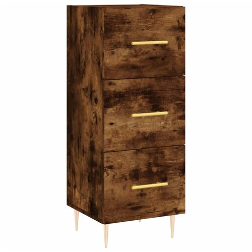  Komoda boja dimljenog hrasta 34,5x34x90 cm konstruirano drvo Slike