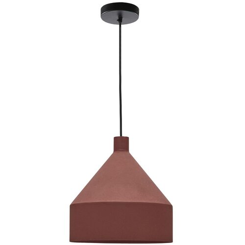 Kave Home Viseča svetilka v barvi terakote s kovinskim senčilom &oslash; 30 cm Peralta &ndash; Cene