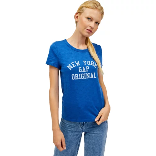GAP V-SS FOREVERSOFT CREW Ženska majica, plava, veličina