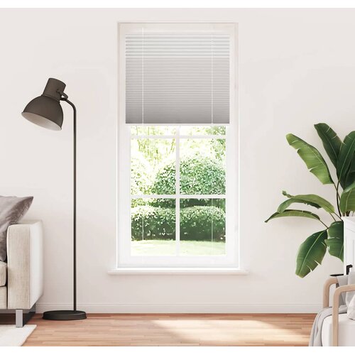  Plisirana roleta svijetlosiva 85x200 cm &amp;scaron;irina tkanine 84,4 cm Slike