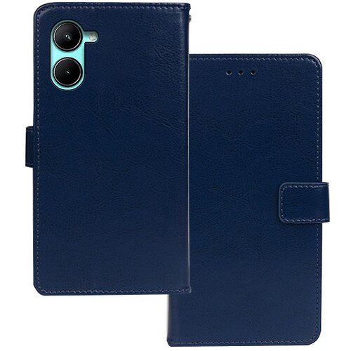 INORCO IDEWEI Za Realme C33 2023 4G/C33 4G mobilni telefon denarnica ovitek Crazy Horse tekstura usnjena torbica za telefon s stojalom, (22034159) Cene