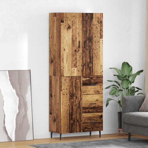 vidaXL Visok predalnik s predalom Star les 69,5 x 34 x 180 cm Cene
