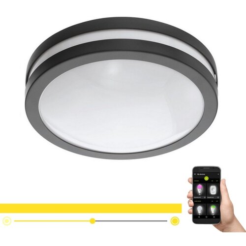 Eglo 33571 - LED prigu&amp;scaron;iva kupatilska svetiljka LOCANA LED/14W/230V IP44 antracit Slike