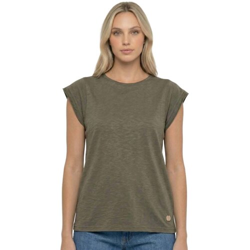 Leone 1947 Majice & Polo majice Woman T-Shirt Short Sleeves Urban Safari Kaki Cene