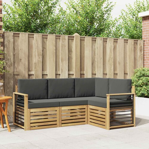 Setovi sofa 4 pcs Bijela i antracit 187,5 x 128,5 x 73 cm Cene