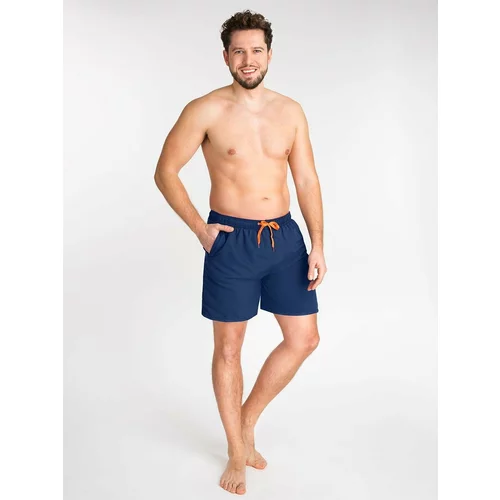 Yoclub Man's Swimsuits Men's Beach Shorts Navy Blue