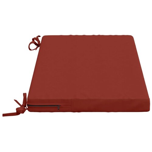  Jastučići za klupe - 2 dijela SOEST 2 kom. 100% poliester - Crvena 60 x 40 x 5 cm Melange Slike
