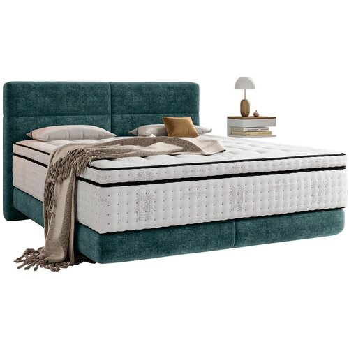 Esposa POSTELJA BOXSPRING 160 cm x 200 cm , tekstil turkizna Cene