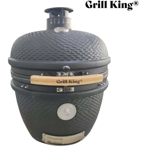 Grill King Kamado EGG PRO MAX 24" Series III keramički roštilj s dimilicom + bogata oprema, 61 cm Cene