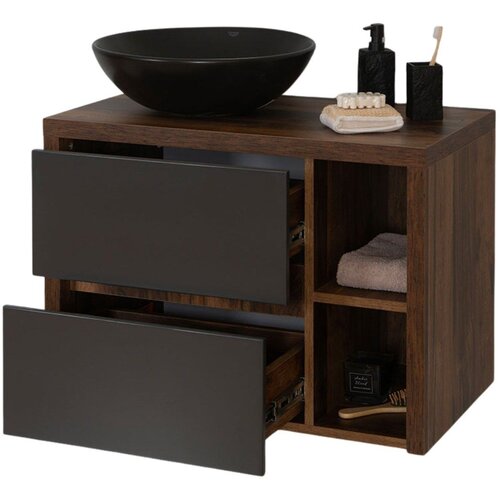 Crafter PALERMO DARK ORMARIĆ ZA NADGRADNI UMIVAONIK 80CM Cene