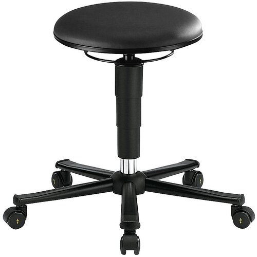 bimos Vrtljiv stolček, ESD, umetno usnje, črno Cene