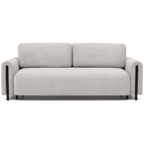 ELTAP Bež sklopiva/s prostorom za odlaganje sofa od samta 244 cm Arcadova – Cene