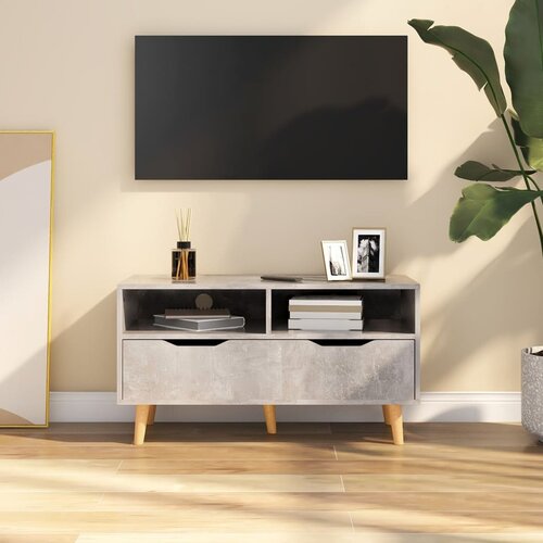 TV ormarić siva boja betona 90 x 40 x 48,5 cm konstruirano drvo Cijene