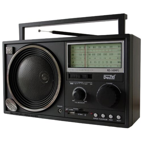 Dartel radio FM, MW, SW, analogni, AC ili klasične baterije, crni RD-140MP3 Cene