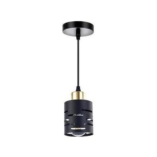 Luster na lanku ELEN 1xE27/35W/230V crna/zlatna Slike