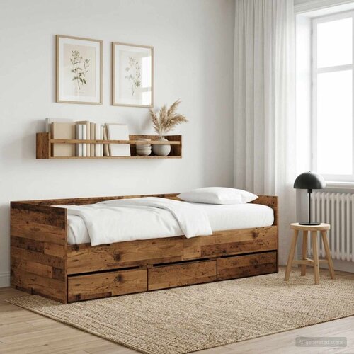  na dan s ladicama Staro drvo Konstruirano drvo - Staro drvo 80 x 200 cm Cijene