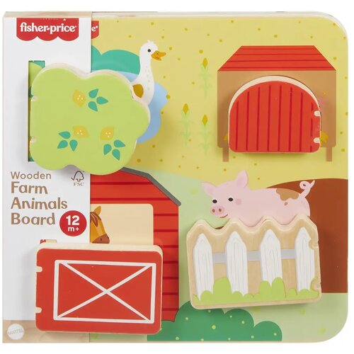 Mattel Fisher-Price: Wood drvena farma za igru skrivača - Slike