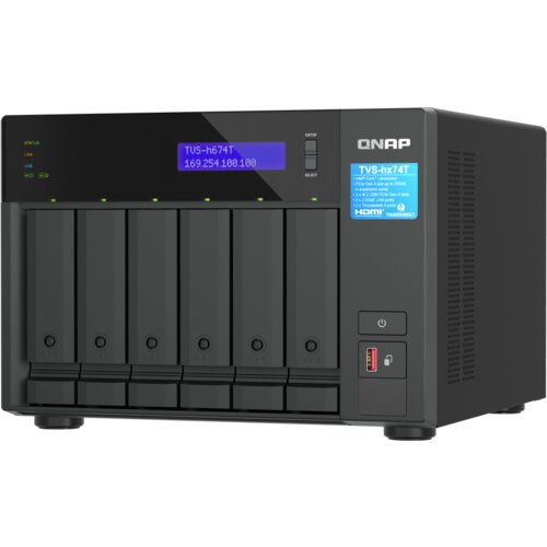 Qnap NAS za 6 diskov, 32GB ram; 2,5Gb mreža, Thunderbolt, (21029133) Cene