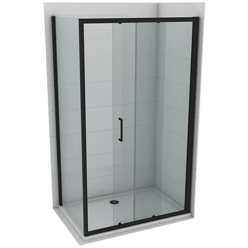 Copen atlas Black pravougaona tuš kabina transparentno staklo 6mm,crni mat ram - 100x80x195 cm Slike