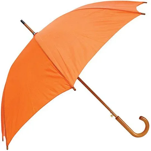  dežnik Zeus, z lesenim ročajem, oranžen
