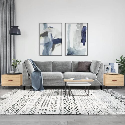  The Living Store Klubske mizice 2 kosa sonoma hrast 50x50x40 cm inženirski les - Klubska Mizica, (21440991) Slike