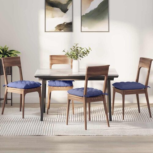  Jastučići za sjedenje 4 pcs Traper plava 40 x 40 x 6 cm tkanina Cene