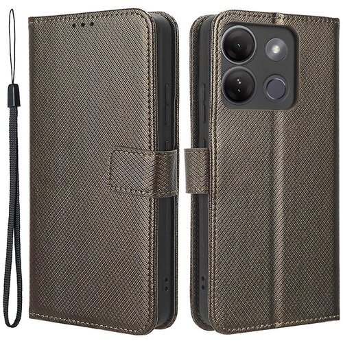 INORCO Za Infinix Smart 7 HD 4G (X6516) preklopna torbica z diamantno teksturo, PU usnjeno stojalo, ovitek za telefon denarnica, (22034457) Slike
