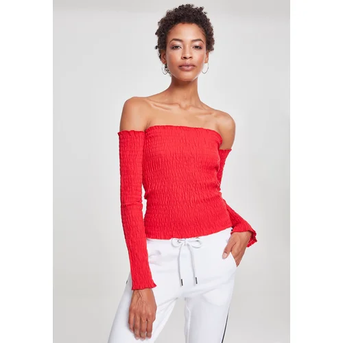 UC Ladies Women's Cold Shoulder Smoke L/S Fiery Red