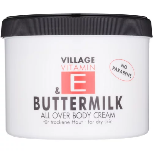 Village Vitamin E Buttermilk krema za tijelo bez parabena 500 ml