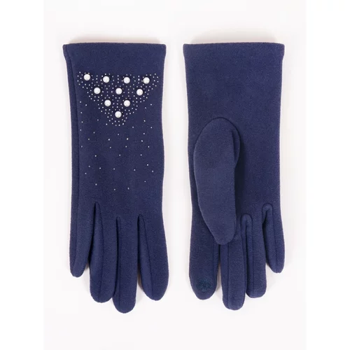 Yoclub Woman's Gloves RES-0054K-AA50-002 Navy Blue